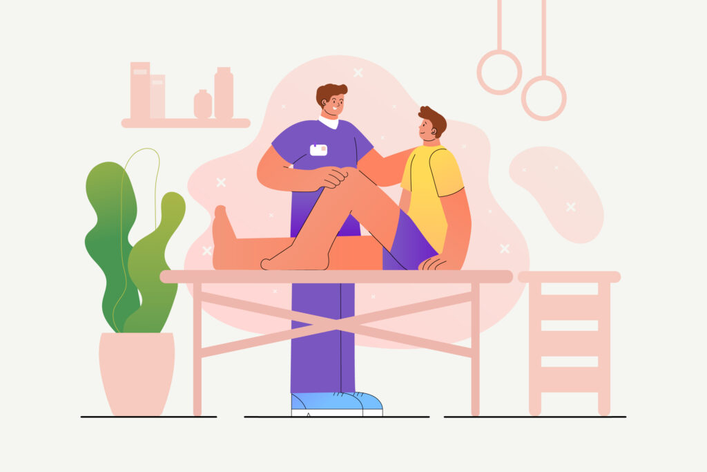 illustration comment se déroule une séance d'ostéopathie